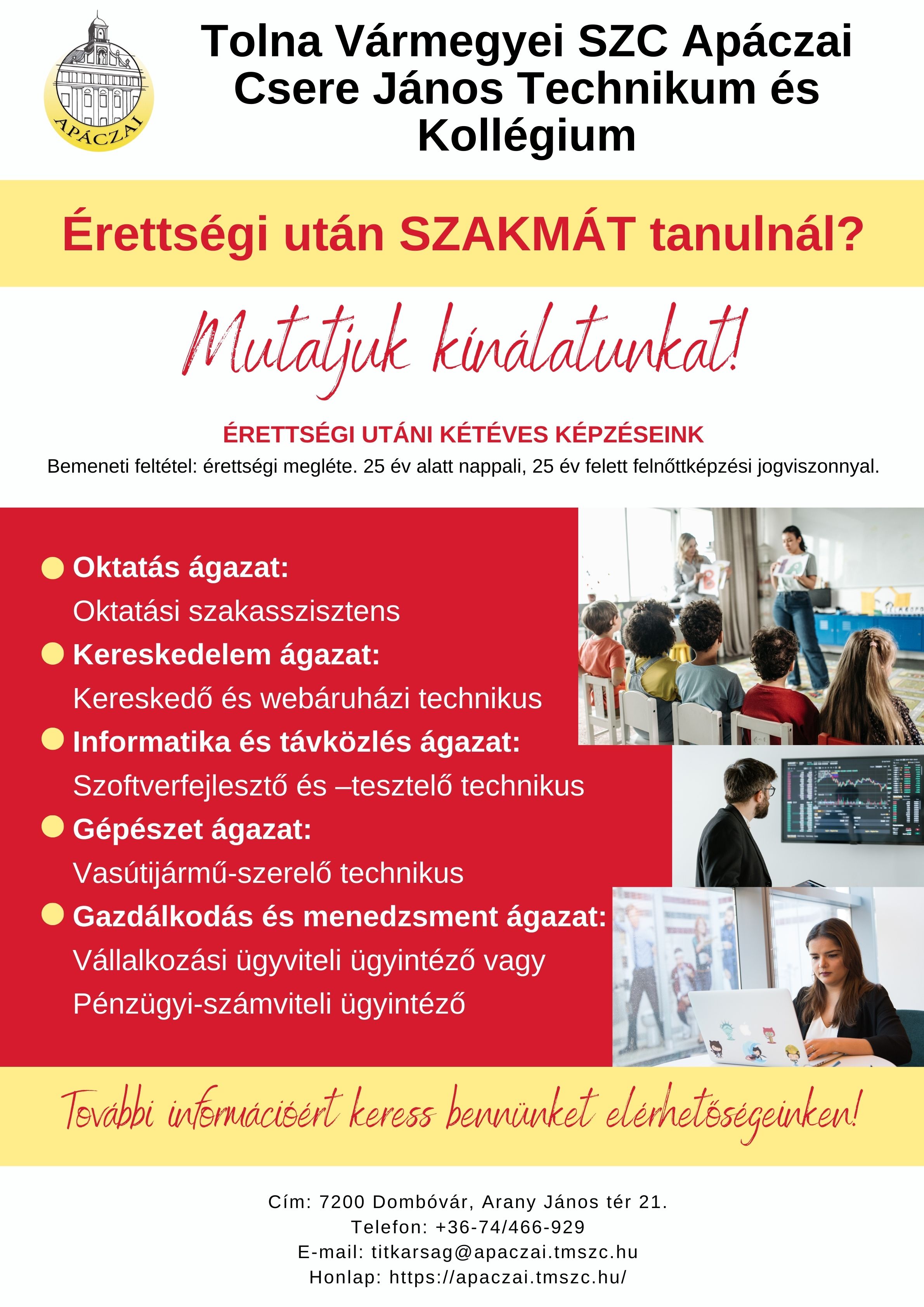 Érettségire épülő képzések Apáczai 2025.jpg